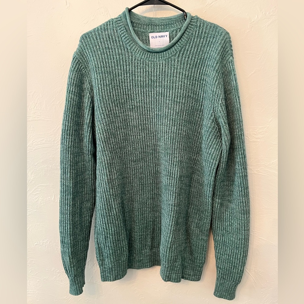 Old Navy Men's Teal Crewneck Sweater
